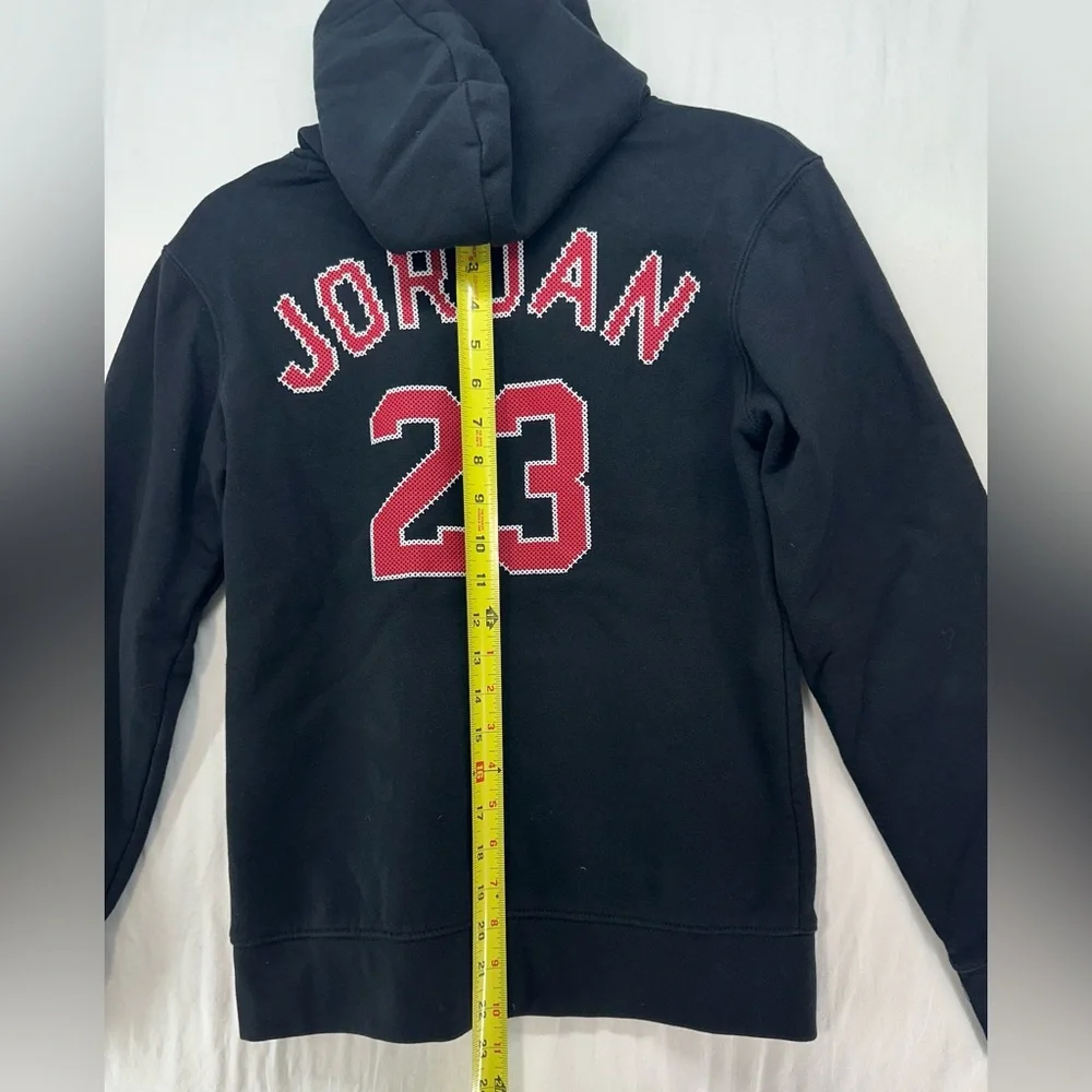 Jordan‎ Essentials Festive Fleece Pullover Hoodie Big Boy’s Youth Size L Black